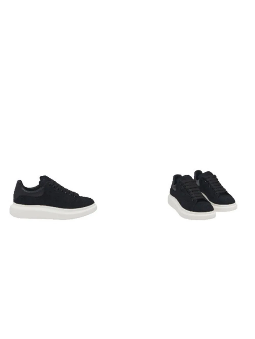 Alexander McQueen Oversized Sneakers Size 43 black leather $790